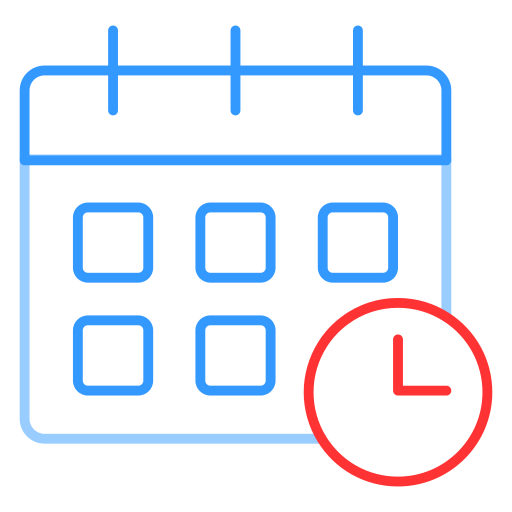 Time and date free icon