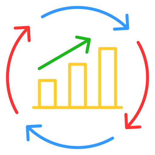 análisis de proceso icono gratis