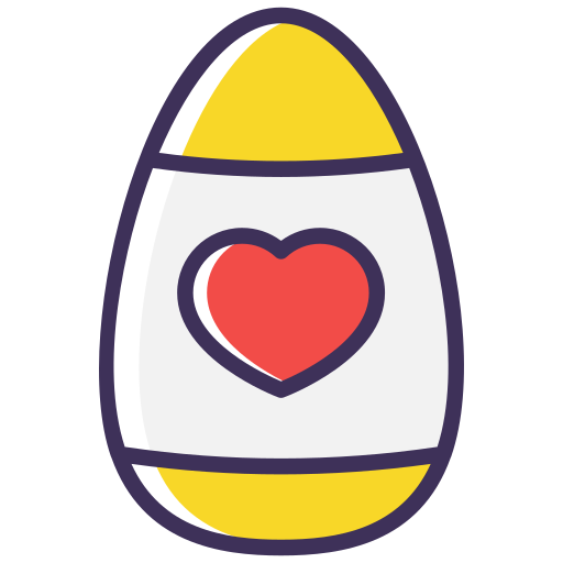 el huevo de pascua icono gratis