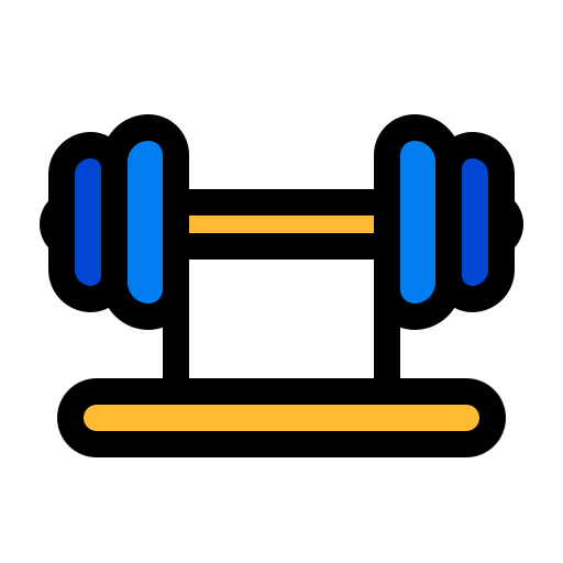 Barbell free icon