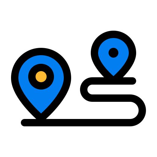 Distance - Free maps and location icons