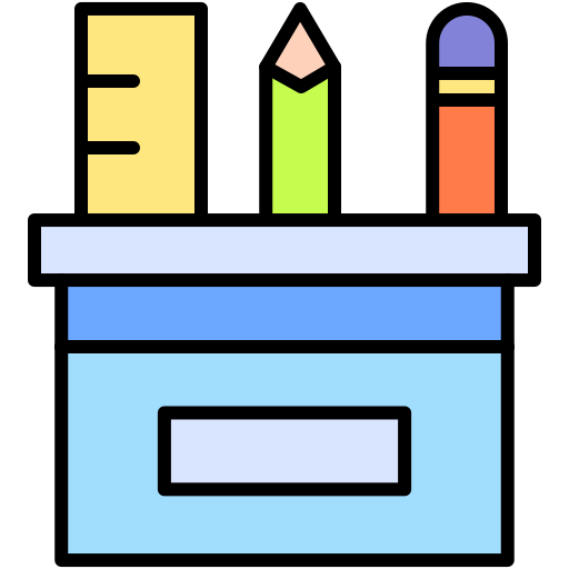 caja de lápices icono gratis