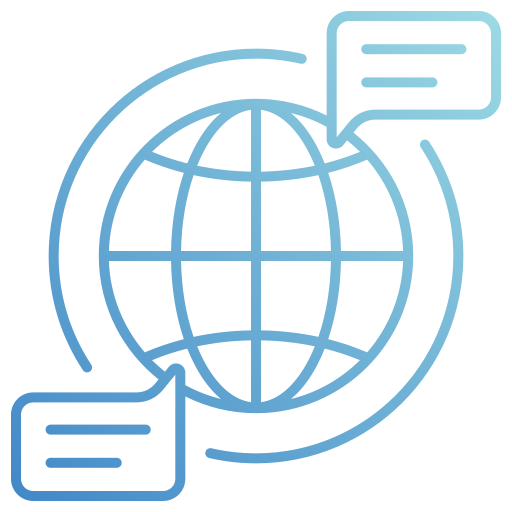 Global communication free icon