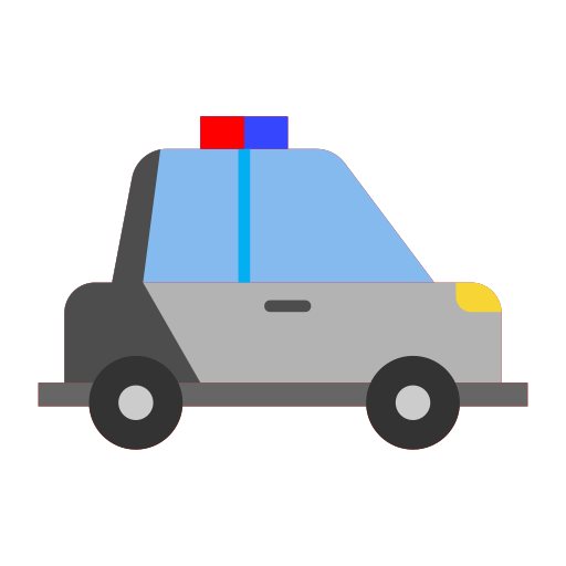 coche de policía icono gratis