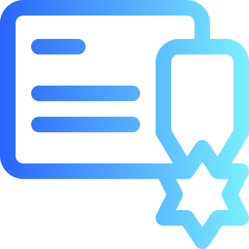 certificado icono gratis