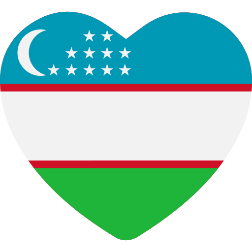 bandera de uzbekistán icono gratis