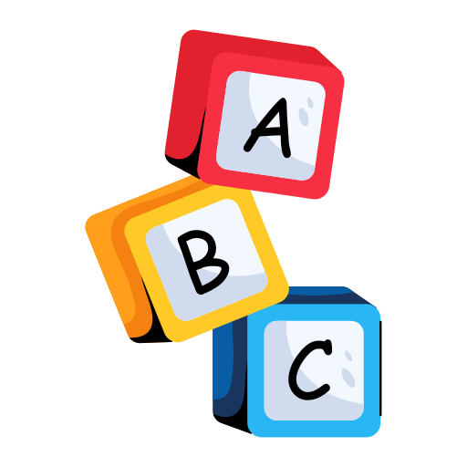 bloque abc icono gratis