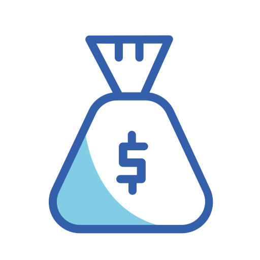 bolsa de dinero icono gratis