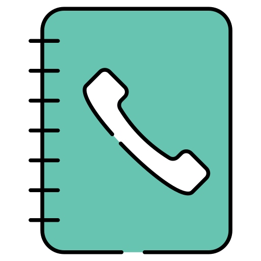 libreta de contactos icono gratis