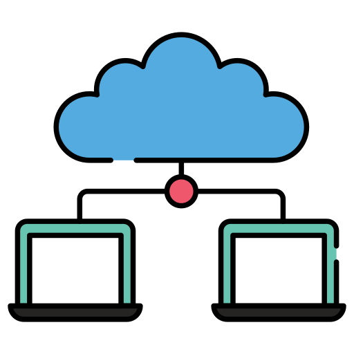 computación en la nube icono gratis