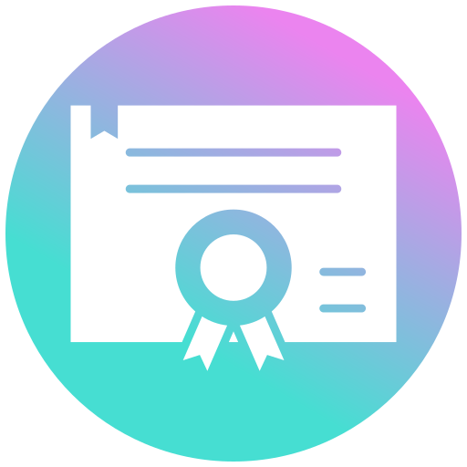 certificado icono gratis