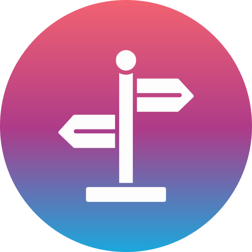 señal direccional icono gratis