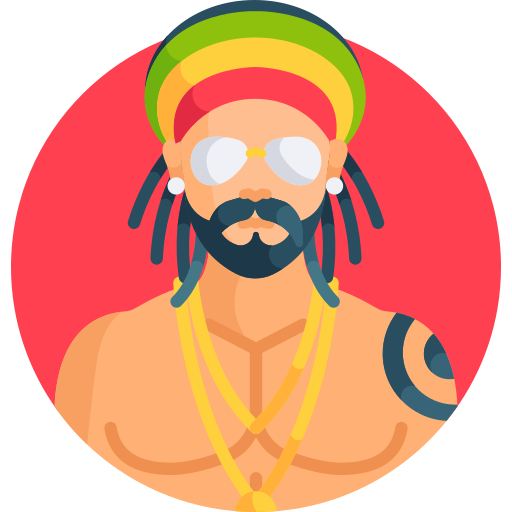 Reggae Detailed Flat Circular Flat icon