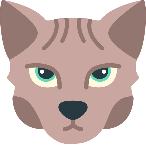 gato esfinge icono gratis