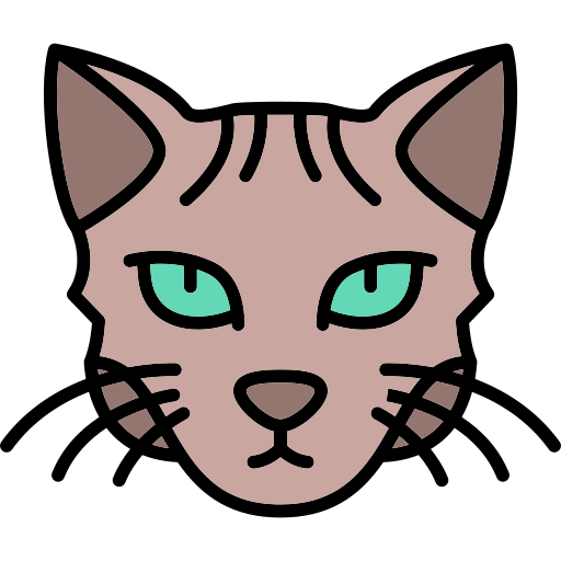 gato esfinge icono gratis