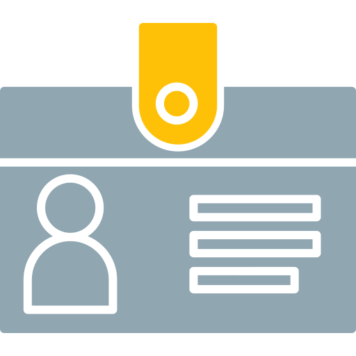 tarjeta de identificación icono gratis