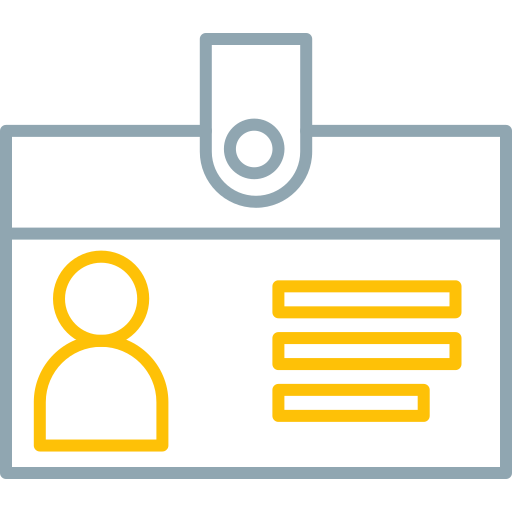 tarjeta de identificación icono gratis