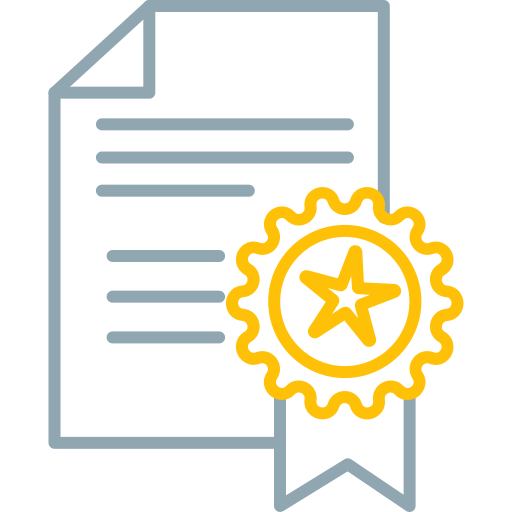 certificado icono gratis