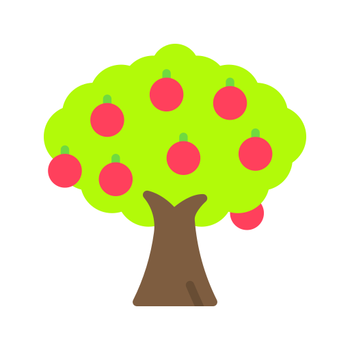 Árbol de frutas icono gratis