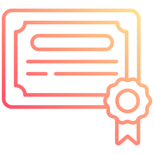 certificado icono gratis