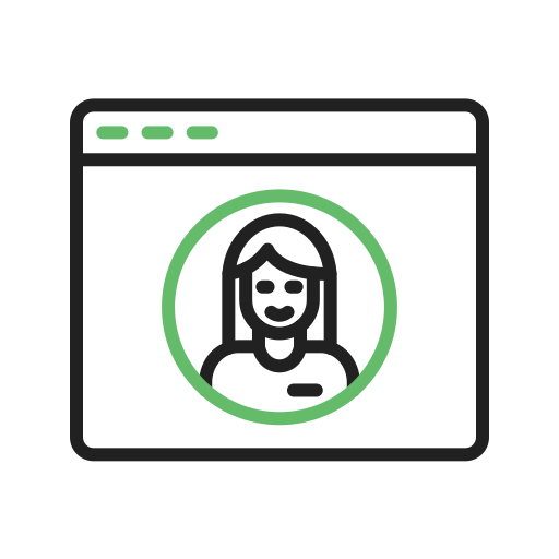 perfil femenino icono gratis