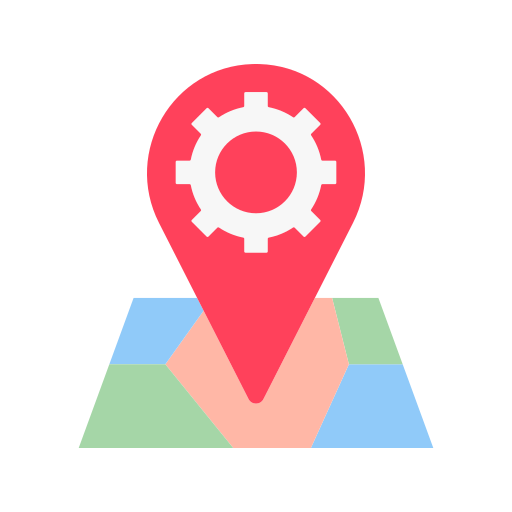 configuración de ubicación icono gratis
