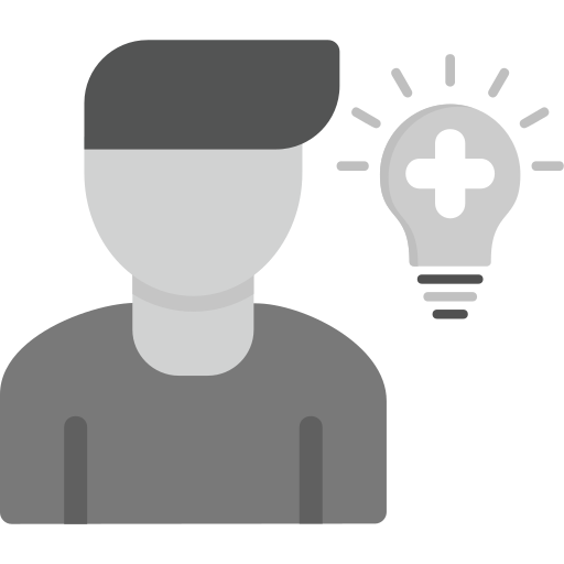 pensamiento positivo icono gratis