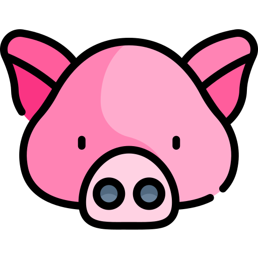 Pig Kawaii Lineal color icon