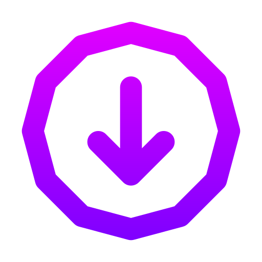 flecha hacia abajo icono gratis