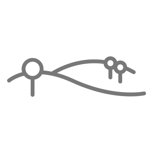 paisaje ondulado icono gratis