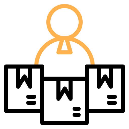 Delivery man free icon