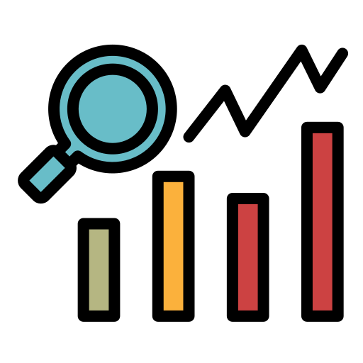 investigación de mercado icono gratis