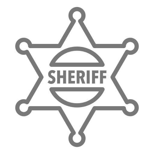 insignia del sheriff icono gratis