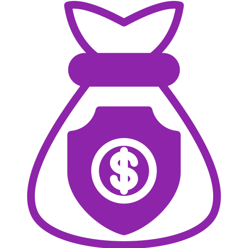 bolsa de dinero icono gratis