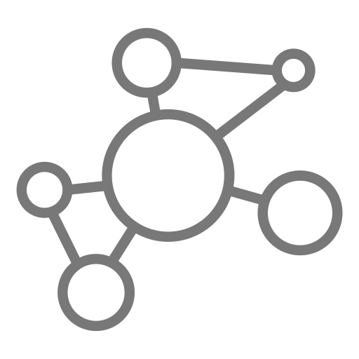 diagrama de conglomerados icono gratis