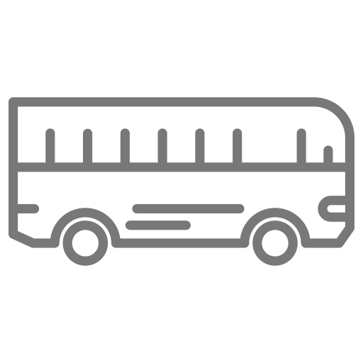 ruta del autobus icono gratis