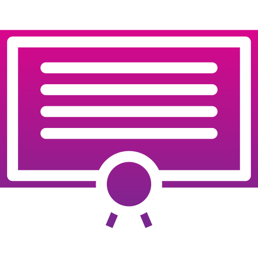 certificado icono gratis