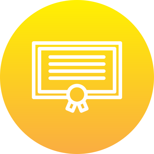 certificado icono gratis