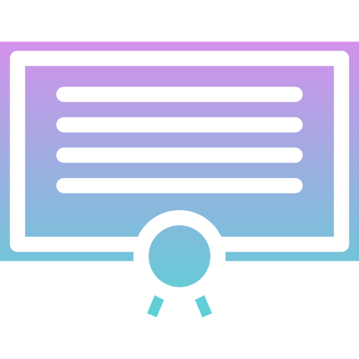 certificado icono gratis