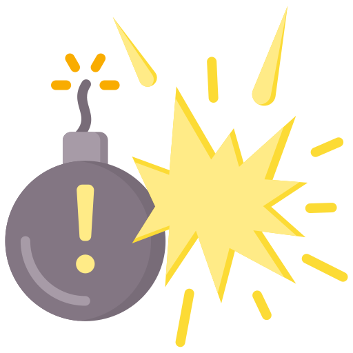Explosive free icon Explosive free icon