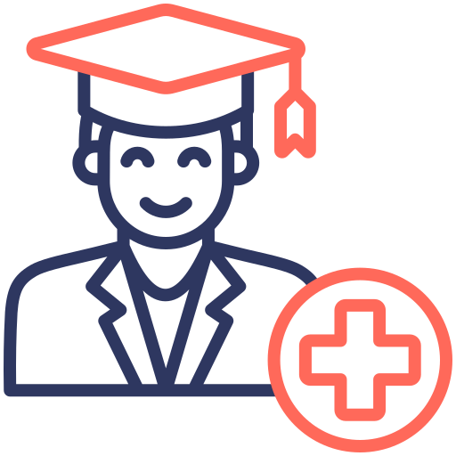 escuela de medicina icono gratis