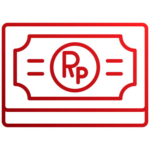 rupia indonesia icono gratis