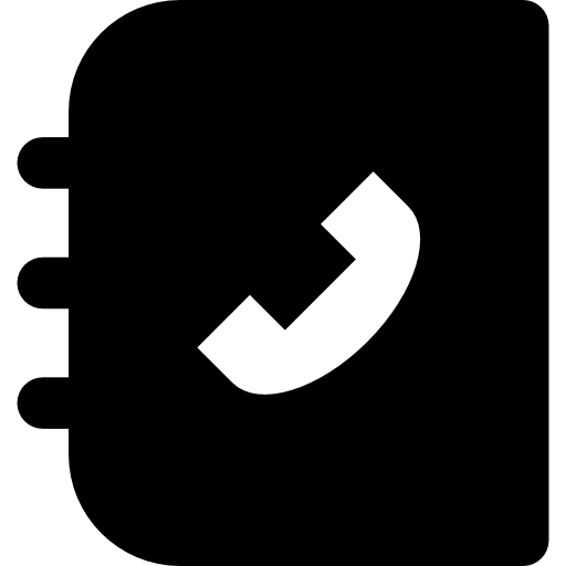 directorio telefónico icono gratis