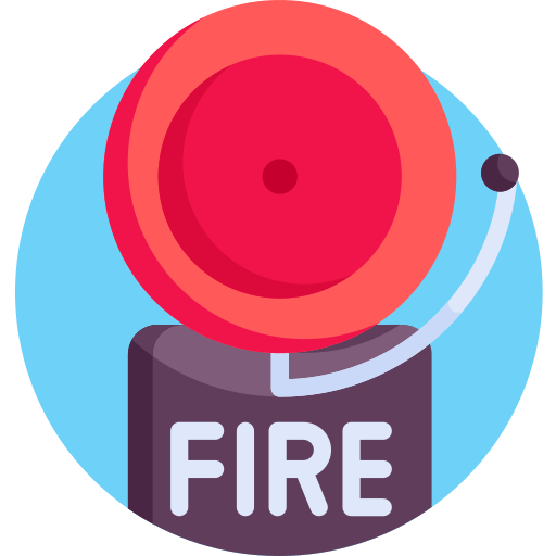 Alarma de incendios icono gratis