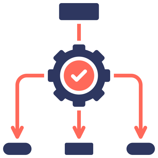 diagrama de flujo icono gratis