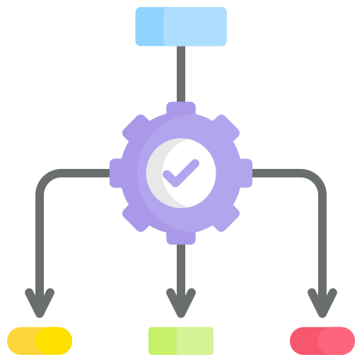 diagrama de flujo icono gratis