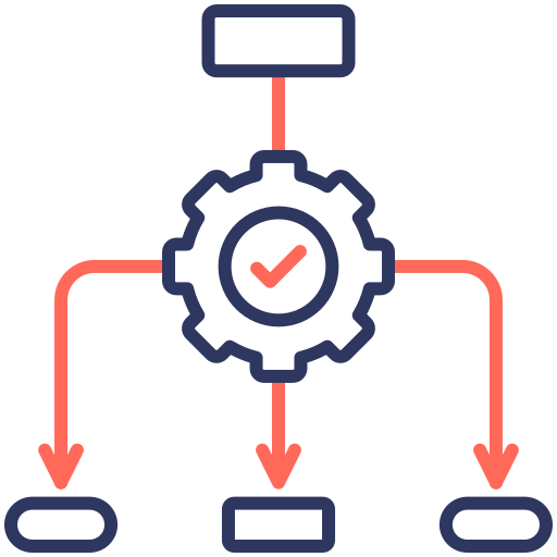 diagrama de flujo icono gratis