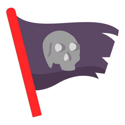 bandera pirata icono gratis