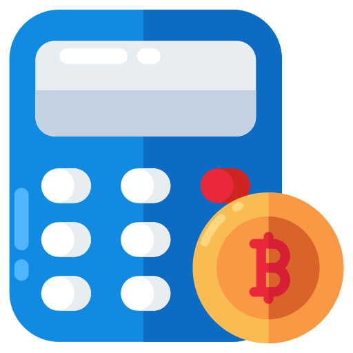 calculadora de bitcoins icono gratis