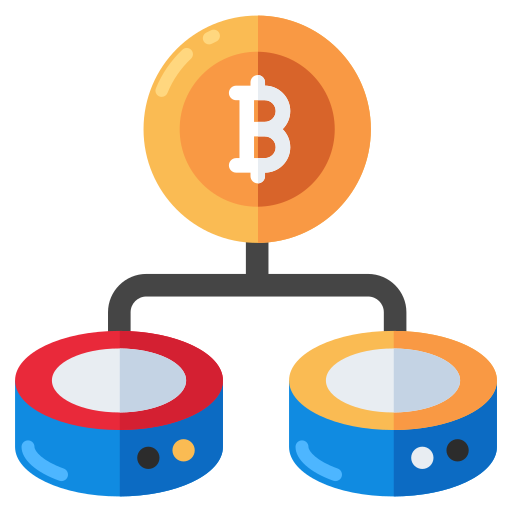 base de datos bitcoins icono gratis